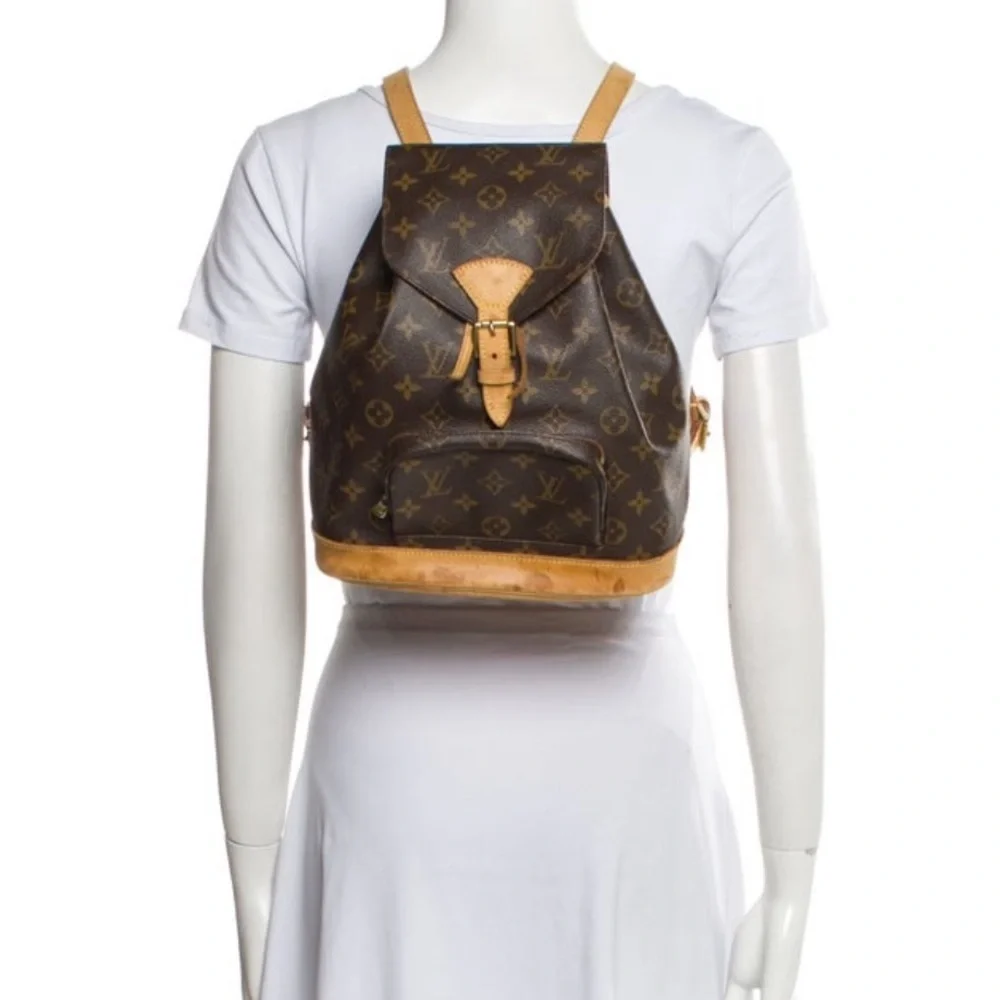 Louis Vuitton backpack montsouris LV monogram bag mm vintage designer backpack - Picture 17 of 17